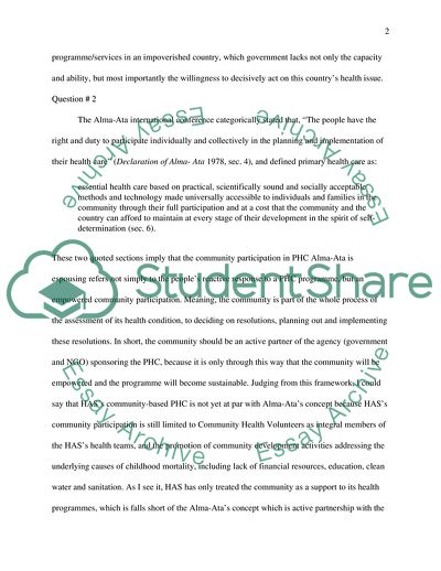 Reducing Mortality: Albert Schweitzers Integrated System