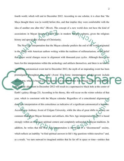 2012 the end of the world/ Mayan Calendar