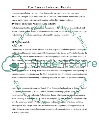 The Challenges and Opportunities of Four Seasons Hotels and Resorts