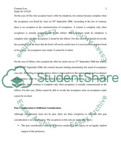 The commonest form of contract law