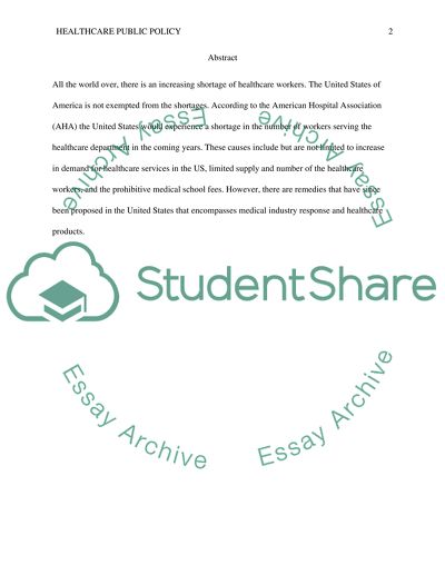 Health Care PublicPolicy