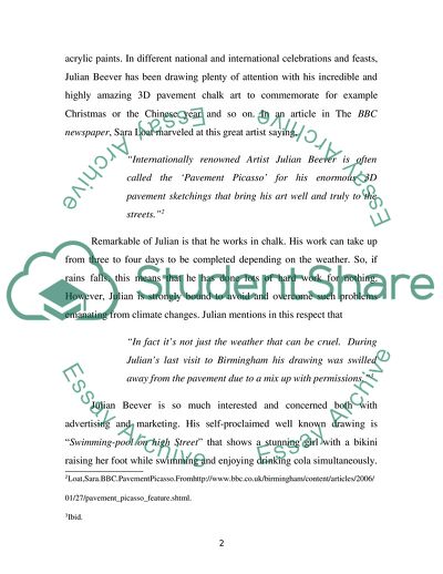 The Biography of Julian Beever