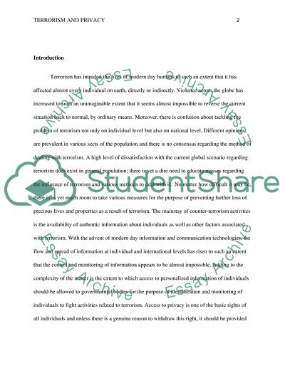 The Extent to Which Individuals Should Give Up Privacy