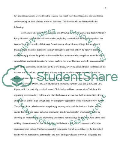 The Culture of Fear and The Stranger Next Door