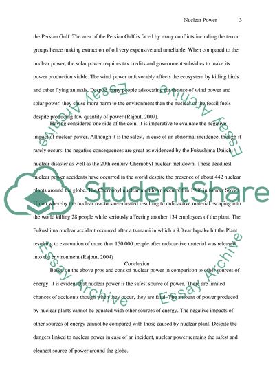 Advantages of Nuclear Power