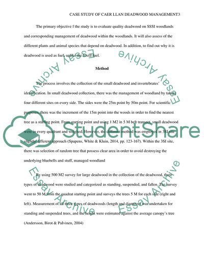 Deadwood Management at Caer Llan