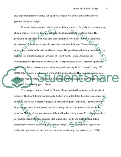 Impact of Climate Change