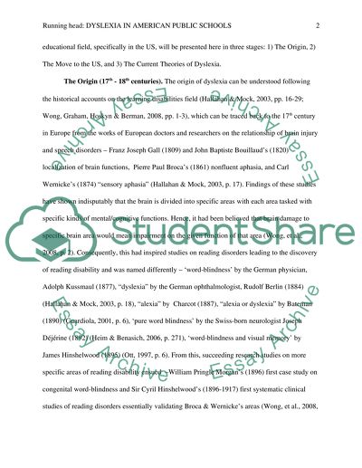 Dyslexia in American Public Schools