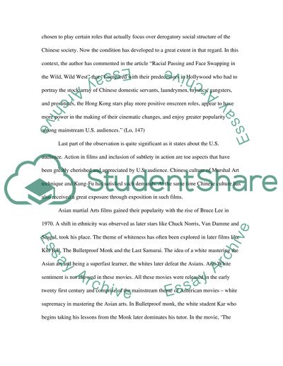 Race, Nation, and Modernity in Chinese Kung Fu movies