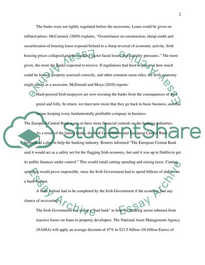 The Irish Government and the European Central Bank