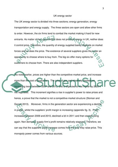 United Kingdom Energy Industry Crisis