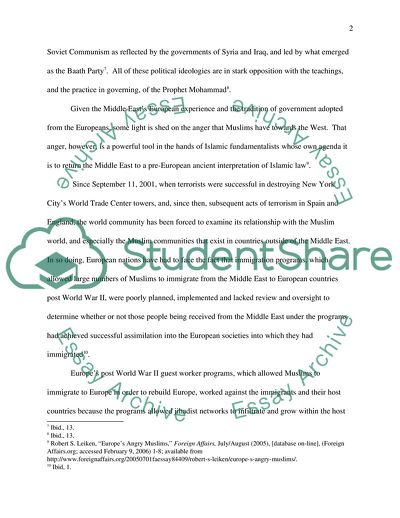 History Acceptance of Muslims in the World