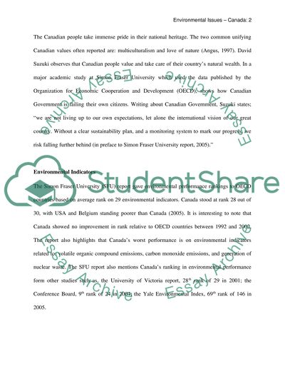 The Worlds Aspiration Towards Conservation of Environment