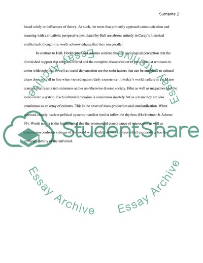 How Understanding Making of Meaning as Social Practice Differs from Understanding Cultural Products