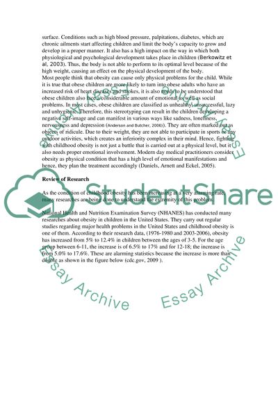 Obesity among Children in the US