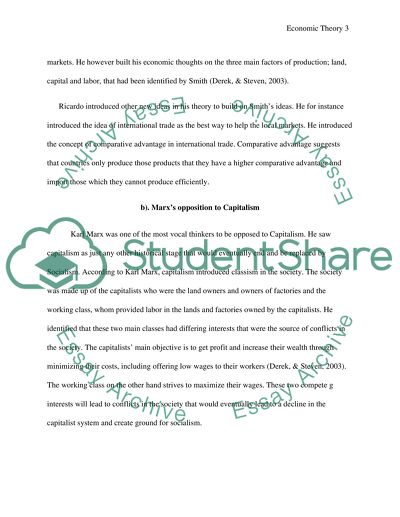 Criticizing the Economic Theories