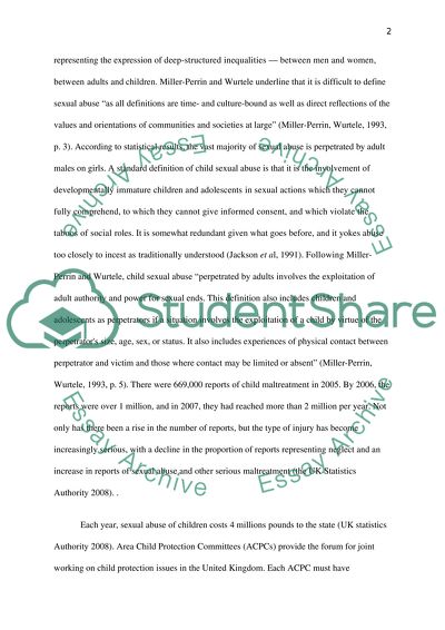 Sexual Abuse of Children