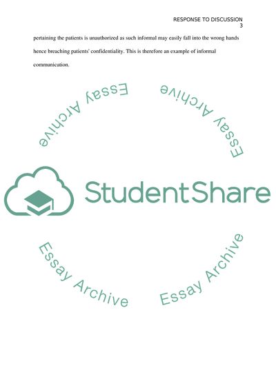 response to a discussion post examples for students