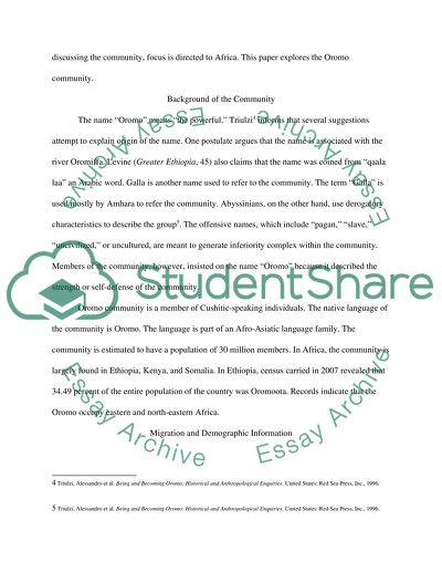 Various Aspects of Life of the Oromo People