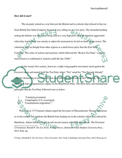 What Is the British Tea Party All about