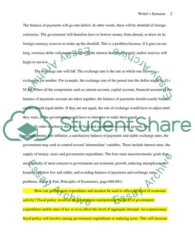 Sustainable Growth of the Economy