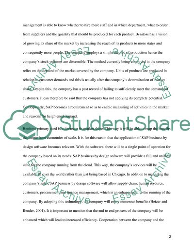 Operations and Enterprise Resource Planning