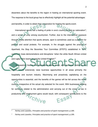 International Sports Questions