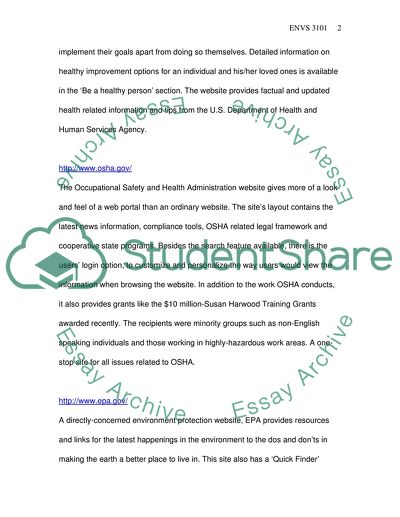 Websites on Environmental Studies