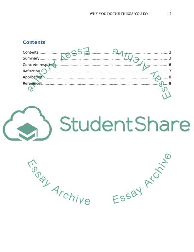 Analysis of Why You Do the Things You Do Book by Clinton and Sibcys