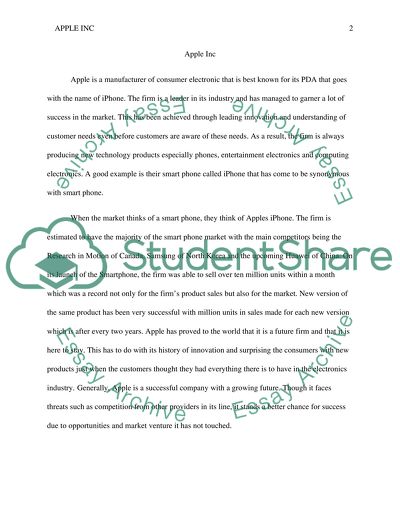 Apple Inc - Current Market Conditions