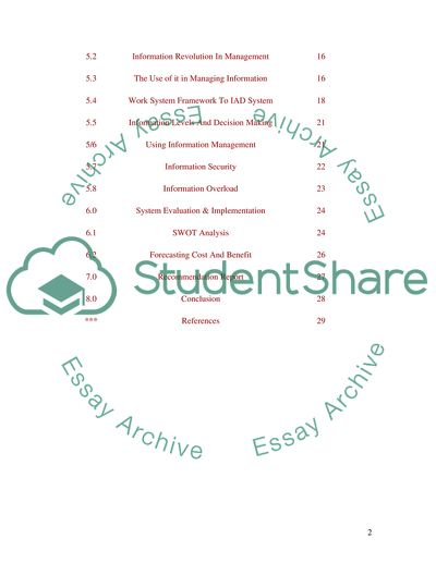 Information System Managment