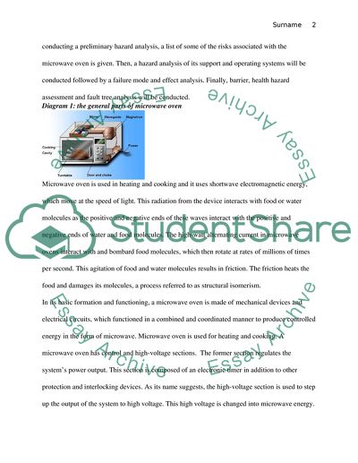 Engineering System Safety Report about Microwave Oven