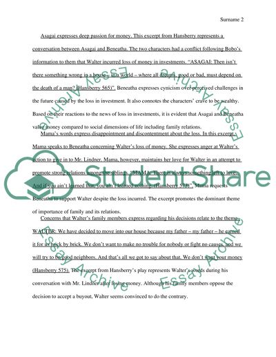 Quotation Analysis A raisin in the sun