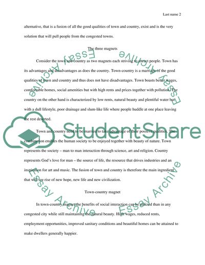 Garden Cities of Tomorrow