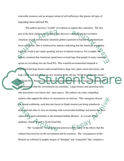 Excessive Consumerism is a Primary Cause of Environmental Destruction