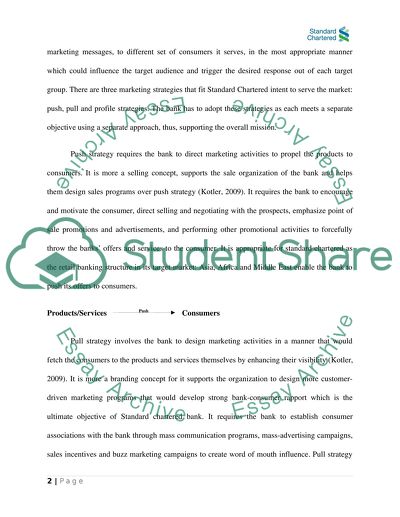 Standard Chartered marketing communication strategy and competitive position