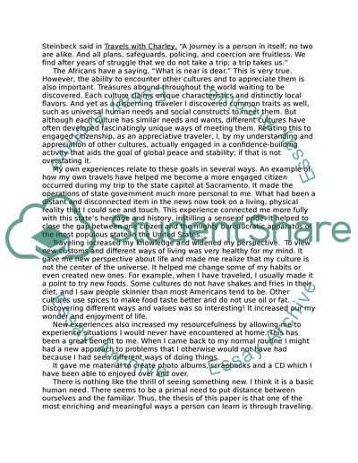 Travel as One of the Most Significant Ways of Learning