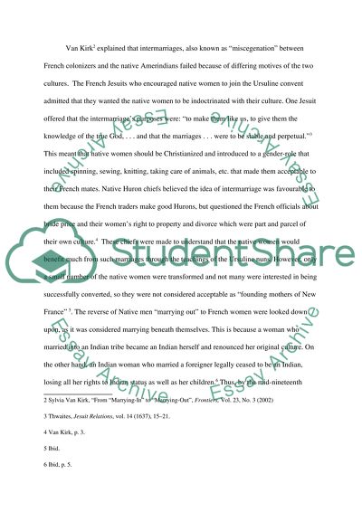 Effect of Gender Imbalance on Womens Status in the Colonail Period in New France