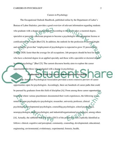 Careers in Psychology