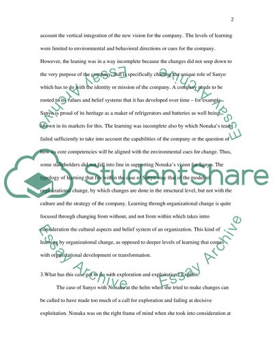 Managing Organisation Change