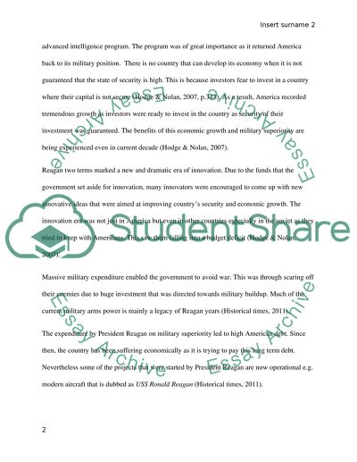 Foreign Policy of Ronald Reagan