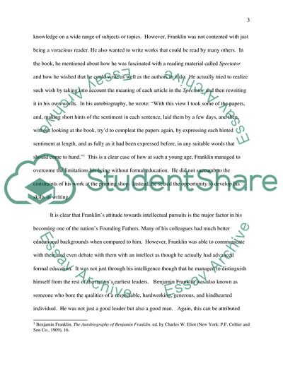 The Autobiography of Benjamin Franklin