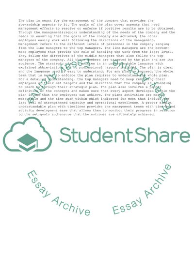 Organization Strategic Plan for Appalachian Trail Conservancy