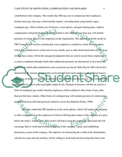 Motivation, Compensation, and Rewards