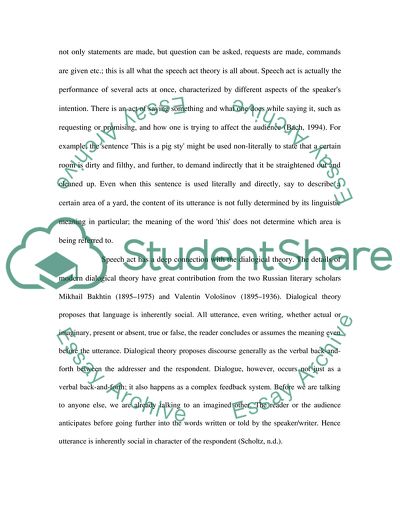 Speech Act Norms in a Dialog Discourse