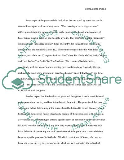 Taking Genre Out of Music