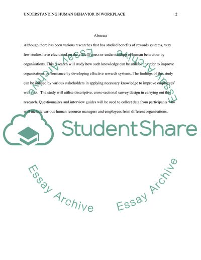 Assessment of Effectiveness of Understanding Human Behavior in Workplace When Developing