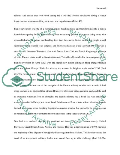 Napoleons Influence on Todays Military