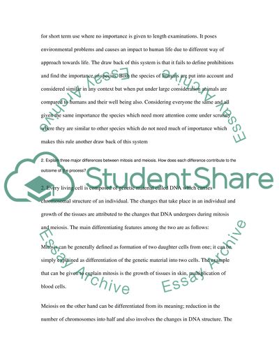 Biology science of duty