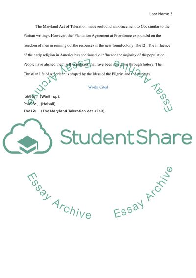 Religion in Colonial Society